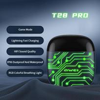 Belaidės ausinės „Bluetooth“ stereofoninis triukšmo panaikinimas E-sporto žaidimų ausinės su mikrofonu, skirtos „iPhone“ Android telefonams 【T28 PRO】circuit grain