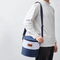 Insulated Cooler Bag Outdoor Picnic Case Lunch Box Shoulder Crossbody Delivery gray