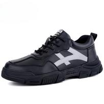 Labor Insurance Shoes, Smash-proof, Puncture-proof, Waterproof Surface, Wear-resistant Steel Bag, Labor Insurance Shoes for Men 46 black