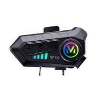 Motociklo su Bluetooth suderinamos ausinės Triukšmo mažinimas Auto Connection Neperšlampamas ryšio sistemos Intercom ausinės juoda