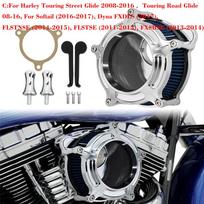 Motociklo Chromo Oro Filtras Oro Valytuvas Rinkinys CNC Įsiurbimo Sistema Harley Touring Sportster XL 48 72 883 1200 Dyna Softail D Air Filters