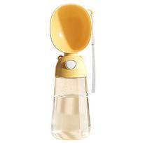 Dogs Cats Water Bottle Portable Outdoor Large Capacity Pet Feeder Travel Cats Water Dispenser with Dogs Food Storage Box 1 geltona