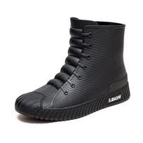 Madingi vyriški batai nuo lietaus Guminiai vyriški batai nuo lietaus Slydimi iki blauzdos vidurio Neperšlampami darbiniai batai Patogūs neslystantys žvejybos batai Sapatos 36