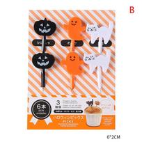 Mini gyvūnų animacinis vaisių šakutė vaikams užkandžiams, pyragui, desertui, maistui, vaisiams 6*2cm black