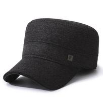 Middle-Aged and Elderly Flat Cap Men's Autumn Winter Father's Velvet Ear Protection Cap pilka