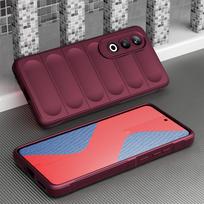 KEYSION Atsparus smūgiams dėklas, skirtas OnePlus Nord CE 4 Lite 5G Neslystantis minkštas silikoninis telefono galinis dangtelis, skirtas OnePlus 1+ Nord CE 4 Lite 5G for Nord CE4 Lite 5G vyno raudonos spalvos