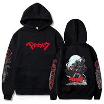 Anime džemperis Berserk džemperiai Guts puloveriai marškinėliai viršūnės kasdieniai hiphopo gatvės drabužiai didelio dydžio gobtuvu puloveris unisex mados drabužiai 4XL yellow