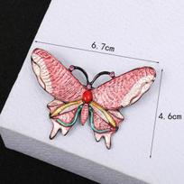 Driving Butterfly sagė Moteriška madinga šilko skara sagtis nuo tuščio smeigtuko asmeniniai drabužių priedai sagė rožinė