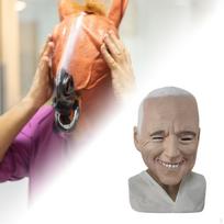 Helovino kaukė Cosplay Celebrity Lateksas karnavalo vakarėliui brown