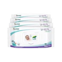 Himalaya Baby Care Gentle Baby Wipes, 72 Count (Buy 4 Get 1 Free) white