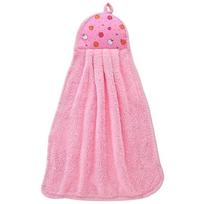 Mielas nepridegantis aliejų sugeriantis pakabinamas virtuvinis rankšluostis 1 piece, Hangable coral fleece handkerchief