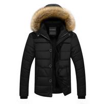 Men Warm Winter Jacket Thick Warm Parka Fleece Fur Hooded Jacket Outdoor Sport Coat Hiking Camping Trekking Skiing XXXL raudona