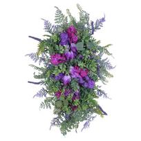 Violetinė tulpės girlianda Alyvinė tulpė hyacinthus orientalis Hortenzija Spalvinga pavasario ir vasaros girlianda Namų dekoravimas violetinė