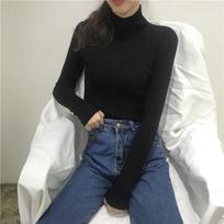 Autumn New Half High Collar Pullover Sweaters Women Winter Soft Warm Base Knitted Sweater for Women Slim Fit Elegant Casual Office Ladies Jumper 25035 One Size juoda
