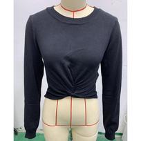 Autumn Sexy Hollow Out Twisted Knitted Sweater Women Slim Fit Long Sleeve Casual Women's Pullover Sweaters Round Neck Solid Elegant Knitwears 25063 S juoda