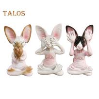 Meditacijos katės figūrėlė, derva Buda Beplaukės katės papuošalai sėdėti meditacijoje Zen Cat skulptūra Namų dekoro dovana meditacijos entuziastams 1 Set