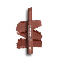 Mamaearth drėkinantis matinis ilgai išliekantis lūpdažis su avokadų aliejumi ir vitaminu E 12 valandų išliekamumui - 09 Espresso Brown - 2 g brown