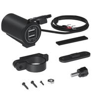 DC12V-24V USB Charger 5V/2.1V USB Socket Motorcycle Handlebar Adapter IP65 Waterproof Fast Charger Kit for Car Golf Cart Boat Marine Motorcycle Etc. Package:13*18*4cm juoda
