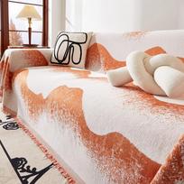 Boho stiliaus šenilinė sofos užtiesalas su kutais, dvipusis, svetainei, kempingui, iškylai, didelis pledas, laisvalaikiui, poilsiui, paplūdimio rankšluostis 180x130cm