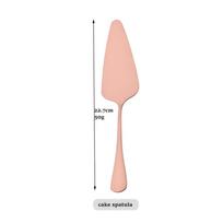 1vnt JANKNG Serviso Rose Gold valgomojo indų nerūdijančio plieno stalo įrankių rinkinys Sriubos šaukštas Stalo reikmenų salotų šakutės pyrago semtuvėlių rinkinys Virtuvės stalo reikmenų rinkinys Cake Spatula
