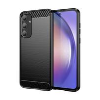 Samsung Galaxy A55 telefono dėklas Prabangus anglies pluošto dėklas galaxy a55 Atsparus smūgiams Matiniai dėklai Coque Fundas Galaxy A55&For Galaxy A55 raudona