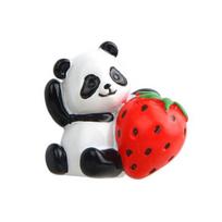 Mielas animacinis magnetinis lipdukas Panda Fruit Šaldytuvas Dervos šaldytuvas Namų dekoras 5
