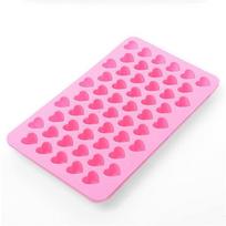 Madingi kepimo pyragaičiai šokoladiniai ledo kubeliai, muilo formos želė virtuvės kepimo silikoninė forma 55 širdies padėklas 1pcs pink