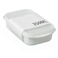 350/700/800ml Maisto indelis su dangteliu Be BPA Maistui skirtas Šviežumo išlaikymo Šaldytuvo Maisto laikymo Bento dėžutė Kasdieniam gyvenimui 350ml balta