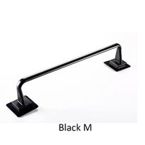 Toilet Roll Paper Household Towel Bar Shelf Bathroom Hook Holder Kitchen Storage Hanger Towel Racks black M 34cm