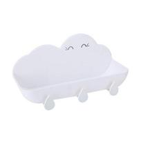 Cloud Shaped Kitchen Bathroom Wall Mount Shelf Storage Rack Holder Organizer balta