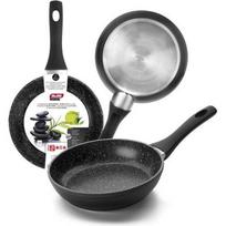 Poêle - IBILI - Natura - 16 cm - Aluminium - Antiadhésif style pierre - Compatible induction