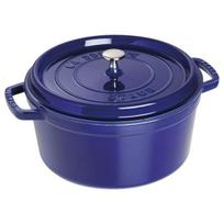 Cocotte - STAUB - Ronde - 28cm - 6,7L - Bleu Intense - Émaillée juoda