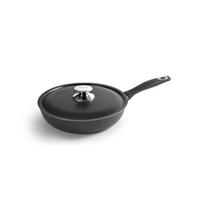 IBILI - Poêle avec couvercle pour faire sauter les tortillas New Induplus, 26 cm, Aluminium, Antiadhésif, Compatible induction