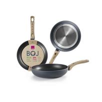 Poêle - IBILI - Bux - 20 cm - Aluminium - Manche en bois - Antiadhésif