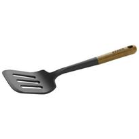 Spatule - STAUB - 31 cm - Silicone Noir - Bois d'Acacia - Ergonomique juoda