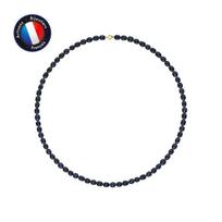 Vėrinys - Perlinea - Gėlavandeniai AAA+ kultivuoti perlai - 6-7 mm - Geltonas auksas - Moterims juoda
