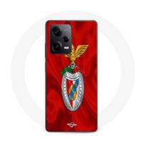 Coque Maniacase pour Xiaomi Redmi Note 12 Pro 5G slb benfica fond rouge raudona