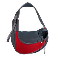 Naminio gyvūno katės šuns nešiojimo kuprinė kelioninė rankinė per petį tinklinė sling nešiojimo pakuotė naminių gyvūnų nešiojimo reikmenys crossbody rankinė per petį L raudona