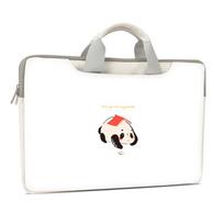 Cute Head 13.3 Laptop Bag 14 15.6 17.6-inch Laptop Case  PU Waterproof Messenger Shoulder   Bag with Strap Carry Handle Bag 12icch