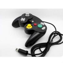 Klasikinis laidinis Shock Joypad žaidimų lazdelės pultelis Nintendo Wii Gamecube NGC Juodas