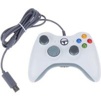 „Xbox“ laidinis žaidimų pulto valdiklis, skirtas asmeniniam kompiuteriui ir; Xbox 360 – baltas balta