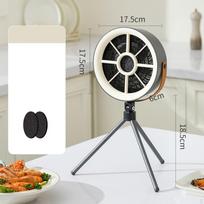 Desktop Range Hood Machine Portable Smoke Extractor Indoor Barbecue Fume for RV violetinė
