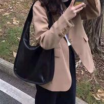Trendy New Women Shoulder Bag Soft Leather Totes Handbag Daily Large Capacity Shopping Bag Pouch gray