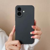 Dėklas Apple iPhone 16 Pro Max 16plus Vienspalvis Raštas Estetinis Stilius Skystas Silikonas Neslystantis Ekrano Apsauga iPhone Bamperis Korpusas Capas iPhone 16 Pro Max