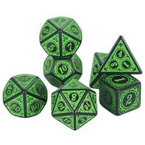 7PCS/Set Polyhedral Opaque Dice D4-D20 for DND RPG Magic Gathering Party Table Game Supplies