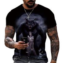 Vyriški 3D skaitmeniniu būdu spausdinti marškinėliai su ereliu, laisvi, kasdieniai, sportiniai, dideli, trumparankoviai marškinėliai vyrams 6XL black