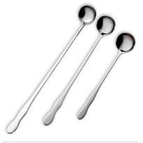 Geras kavos šaukštas Virtuvės aksesuarai Ilgo koto šaukštas Medaus šaukštas Apvalus Ilgas maišymo šaukštas Creative Stainless Steel 1PC Small