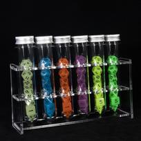 DND Dice 42pcs Luminous Polyhedral Dice set with Tube for DND Role Playing Game As Gift for Board Game Lover white