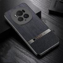 Imituojantis medžio tekstūrą telefono dėklas Huawei Honor X60 Pro, apsaugantis fotoaparato lęšį, galinis dangtelis Honor X60i X50i X40i X30i X30, minkštas silikoninis rėmelis For Honor X60 Pro juoda