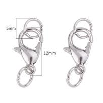 Home Party Supplies Lobster Clasp 10Pcs/Lot Metal Necklace Silver Supplies Chains For Bracelet DIY Popular Golden Plated Jump Rings Jewelry Making 12mm sidabras